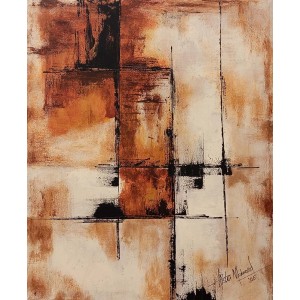 Aisha Mahmood, 18 x 24 Inch, Acrylic on Canvas, Abstract Painting, AC-AIMD-106